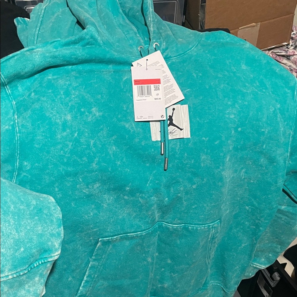 Teal Hoodie with Front Pocket